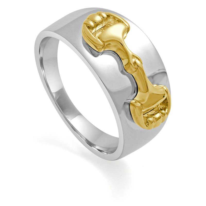 Foto anello in oro liscio